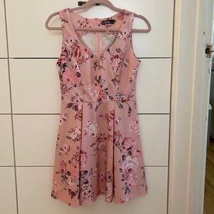 Chic Me Pink Floral Dress